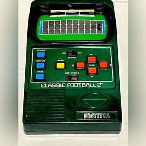 Untested -Electronic Mattel classic 2 football game